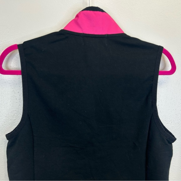 Lauren Ralph Lauren Active Pink Black Vest Cotton Womens S Zip Up Outdoor Run - Picture 8 of 11